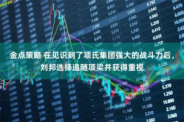 金点策略 在见识到了项氏集团强大的战斗力后，刘邦选择追随项梁并获得重视